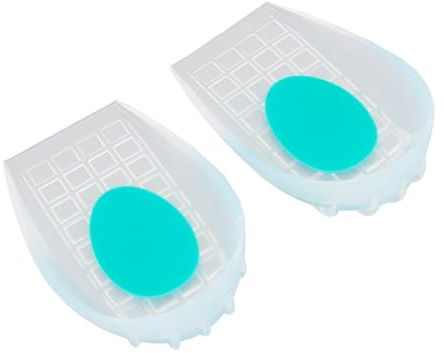Coppe per Tallone in Silicone, Solette a Forma di U di Mezza Misura per Assorbimento degli Urti, per Scarpe Sportive, Stivali, Cuscino di Supporto per il Tallone, Inserto con