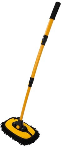 Cepillo Para Polvo De Coche Con Mango De Chenilla Suave Repuesto Para Quitar El Polvo Del Interior Del Coche Color Amarillo Paquete De 2