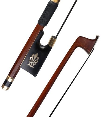 Geigenbogen volle Größe 4/4 Violinbogen Rundstockbogen Ebenholz Frosch Geigenbogen Teile Zubehör Für Musikinstrument Anfänger