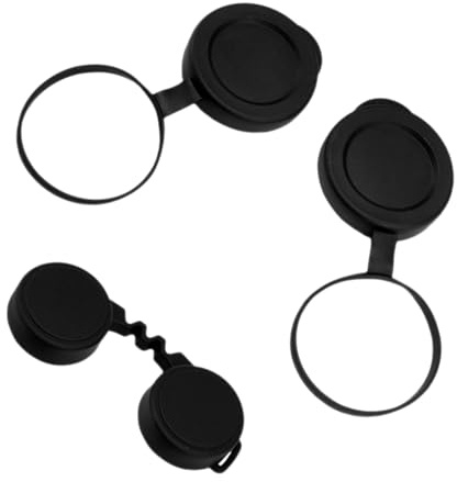 OSALADI Rubber Protective Objective Lens Caps Black Simple to Remove and Replace Old or Broken Covers Sturdy Material for Outdoor Use for Binoculars and Objective Lens