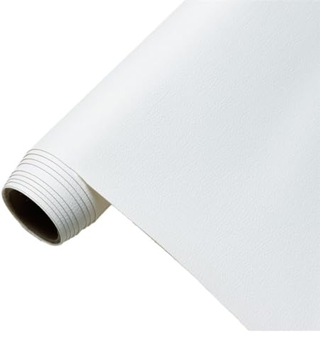 Konstläder för klädsel klädsel hantverksmaterial konstläder kornduk PU konstläder tyg PU konstläder tyg PU läder försäljning (vit, 1,6 x 1 m)