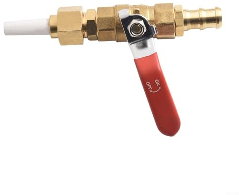 Ceramic Sandblaster Nozzle Tip, Valve Type Sandblaster Tool, With Brass Ball Valve & Connector, For Industrial Machinery & Automotive Restoration