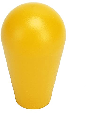 HEEPDD Easy-to-Install Joystick Head Replacement M6 Style Oval Game Rocker Top Handle for Game Console Handles (Yellow)