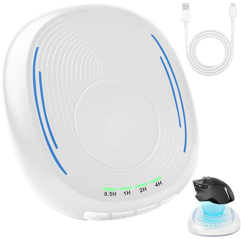 Leikurvo Mouse Mover, Mouse Jiggler, Mausbeweger für Home Office Nicht Nachweisbar Plug & Play, Maus Jiggler, Simulieren Sie Mausbewegung (Weiß)