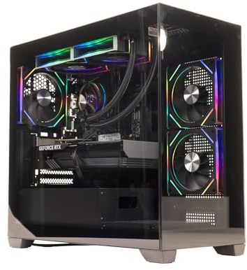 GTR Gaming PC | AMD Ryzen 7 9800X3D | RTX 5070 Ti 16GB | 32GB DDR5 5600MHz | 1TB NVMe SSD | 750W 80+ Gold PSU | ARGB Glass Case | Wi-Fi | Windows 11 Home