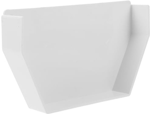 Sosoport Tappo Terminale per Grondaia in Pvc Resistente alle Intemperie, Guarnizione di Chiusura per Estremità delle Grondaie, Accessorio per Pluviali Installazione Rapida, Adatto per Uso