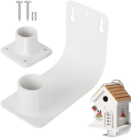 Supporto per Mangiatoia per | Protezione Pioggia e Sole con 6 Viti - Portalampada per da Esterno | per Balcone Giardino Terrazza Finestra e Piccoli