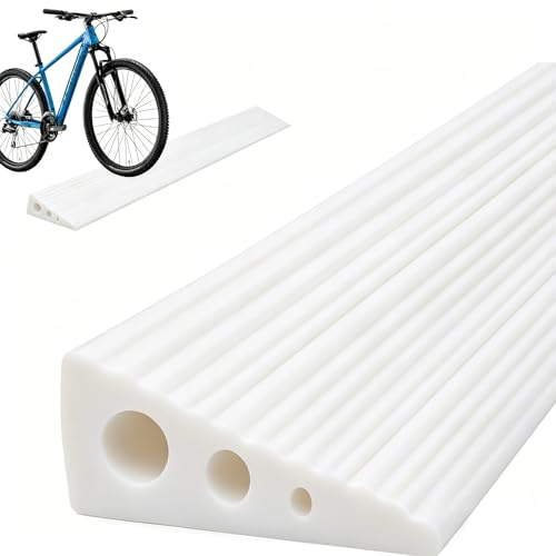 Rampa de umbral de puerta, 100 x 7 x 3 cm, robot aspirador de PVC, rampa para silla de ruedas con antideslizante, superficie universal para silla de ruedas, cochecito, andador y patinete eléctrico
