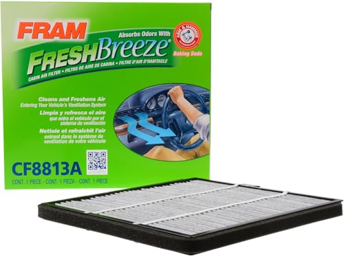FRAM Fresh Breeze Cabin Air Filter with Arm & Hammer Baking Soda, CF8813A for Honda Vehicles, white
