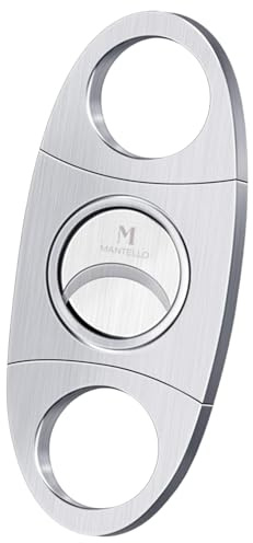 Mantello Cigar Cutter 2 Pack – Stainless Steel Double Blade Guillotine, Premium Cigar Accessories for Men, Perfect for Cigars, Smoking Accessories, and Cigar Cutters.