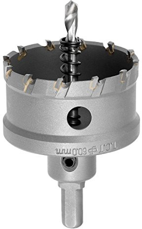 sourcing map Hartmetall Lochschneider, Lochsägen für 5mm Edelstahlblech Metall 60mm