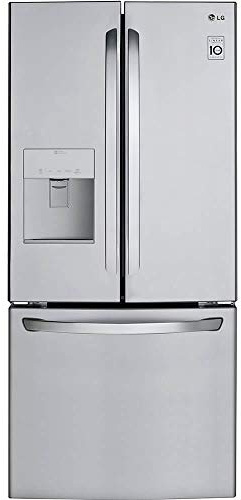 LG LFDS22520S - Refrigerator/Freezer - French Door Bottom Freezer with Water Dispenser - Stainless Steel