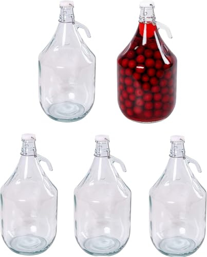 5L Bügelflaschen Gärballon Glasballon Weinballon Bügelverschluss Flasche Weinflasche (5)