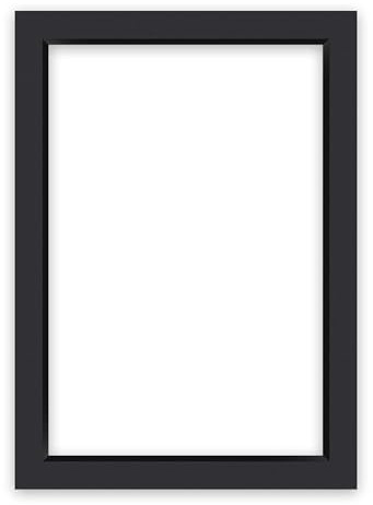 nielsen Conservation Passepartout Karton 1,5 mm | Außenformat 50x70 cm für Bildformat 40x60 cm | Schwarz | glatte Oberfläche