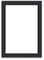 nielsen Conservation Passepartout Karton 1,5 mm | Außenformat 50x70 cm für Bildformat 40x60 cm | Schwarz | glatte Oberfläche