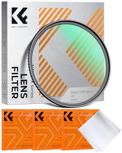K&F CONCEPT Filter 49mm Black Promist 1/8 für Portraitfotografie