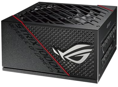 ASUS ROG STRIX 1000W Gold Gaming Netzteil (16-poliges PCIe-Kabel inkl., 1000 Watt, 80 Plus Gold Zertifizierung, 0dB-Technologie, Axial-Tech Lüfter, ATX 3.0 Kompatibel, PCIe 5.0 Ready, schwarz)