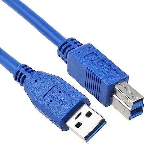J-ZMQER USB Cable Data PC Cord Compatible with VANTEC NexStar 3 SuperSpeed 3.5 SATA External Hard Drive HDD NST-380S3 NST-380S3-BK NST-380SU3 NST-380SU3-BK Cord eSATA USB 3.0