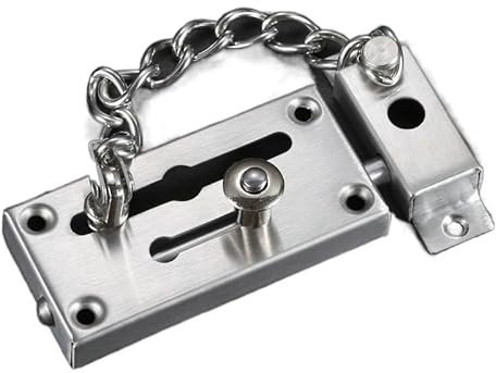 RaamKa TüRkette Anti-Diebstahl-Kette Türketten Sicherheitstür-Kettenschloss Anti-Diebstahl-Türverriegelung Türschloss-Hardware Mehrere for Hoteltüren ohne Bohren