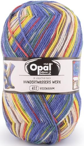 Opal - Opal Nach Hundertwasser Utgåva 4057-422 (425m) 4-Lagers Hållbar Strumpa Garn - 1x100g