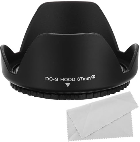 PATIKIL Paraluce Obiettivo Fotocamera 67mm Paraluce Fiore Reversibile Panno | per Pulizia, per Bloccato Eccesso Luce Solare Ridurre Riflessi Riverbero Obiettivo Migliorare Fotografia