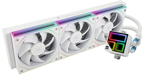 Thermalright Frozen Infinity 360 White Liquid CPU Cooler,Triple PWM Fans with 2000RPM,Desktop CPU Aio Cooler,for AM4/AM5&Intel LGA1150/1151/1200/1700/1851,Infinity Mirror PC CPU Water Cooler