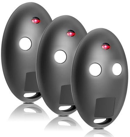 Telecomando Cancello, 3 Pezzi Telecomando Porta Garage MITTO2, 2 Canali 433 MHz Rolling Code per Cancelli Automatici