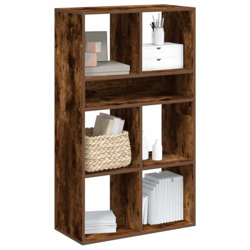 Xichuzi Bücherregal R?uchereiche 66x31x112 cm Holzwerkstoff, Bookshelf, Regalbrett, Book Shelf, Bücher Regal, Deko Regal Wohnzimmer, Standregal - 860305