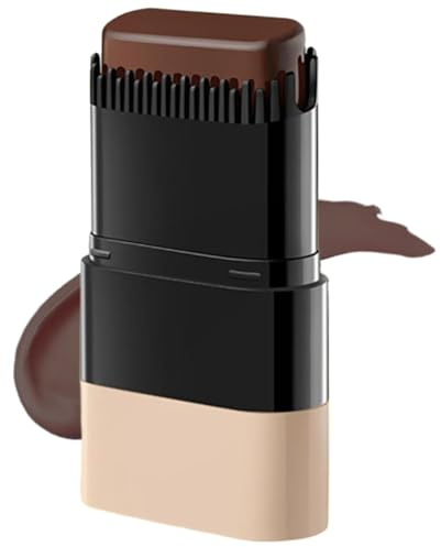 Bâton De Coloration Instantanée Avec Peigne Intégré,Kit Permanente Cheveux,Bâton De Teinture Pour Cheveux Imperméable,Teinture Capillaire Peigne Pratique (Couleur du thé noir)