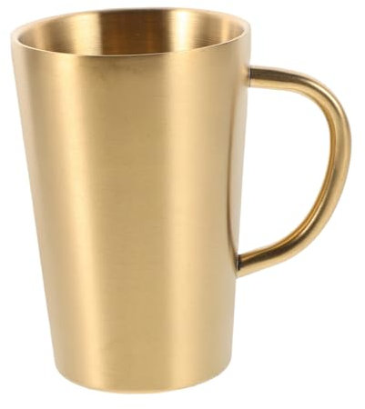 ULTECHNOVO tazza coppa in acciaio bicchieri in acciaio inossidabile Coppa di viaggio tazzine da caffè da asporto tazzina espresso in acciaio inox coppa zaino in spalla Coppa all'aperto D'oro