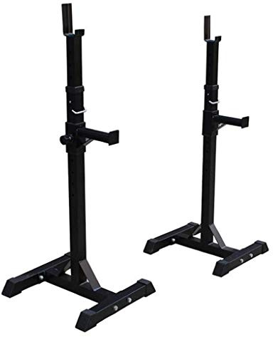 Squat Rack Sport & Fitness Langhantel-Fitnessgerät Heimfitnessgerät Bankdrückständer Verstellbar und zusammenklappbar Multifunktionale Langhantel-Gewichtsstände