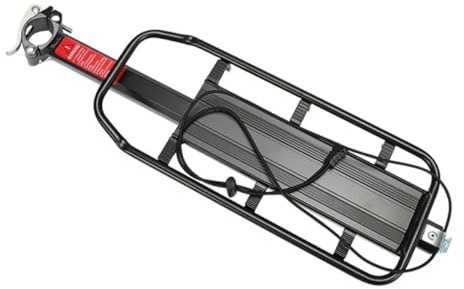 Hohopeti Portapacchi Posteriore Per Bici Da Strada e Mountain Bike, Supporto Robusto Per Carico Pesante Con Struttura in Metallo, Per Trasporto