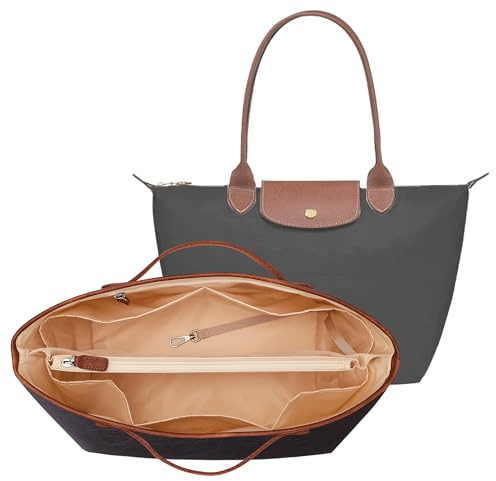 KALIDI Handtaschen Organizer für Longchamp Le Pliage,Taschenorganizer Longchamp Taschen Organizer Wasserdicht mit Multifunktionalen Taschen Großes
