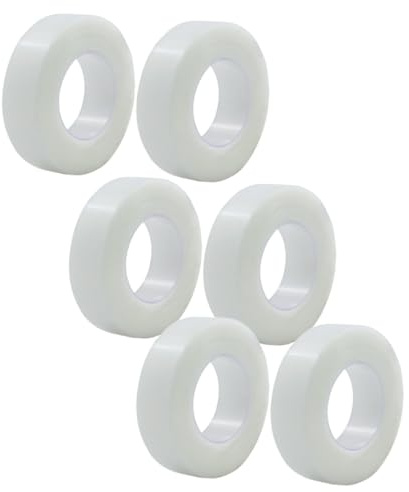 GRADENEVE Cinta Adhesiva para Párpados Doble Transparente y Transpirable 125 CM X 900 CM 6 Rollos para Maquillaje Natural y Cuidado de Ojos Resistente al Agua