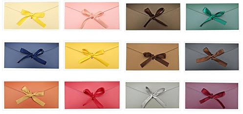 12 Briefumschläge Perlmuttpapier 22x11cm DL Edle Gutschein Geburtstag | Konzertkarten Geschenkverpackung, Bunt Perlmutt Einladungen, Hochzeit Weihnachten, Umschläge schöne Brief Geburtstagsfeier