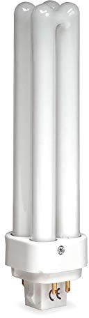 GE Lighting 97596 T4 Compact Fluorescent Lamp 13 Watt 4-Pin G24q-1 Base 900 Lumens 82 CRI 3500K Ecolux Double Biax