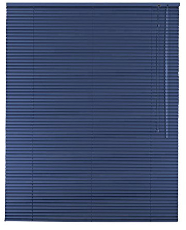 Hochwertige Aluminium Jalousie Jalousette Rollo 100 x 240 cm / 100x240 cm in Farbe blau - Bedienseite rechts // Maßanfertigung/Fensterjalousie/Fensterjalousette/Alulamellen/Alu-Lamellen