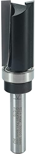 ENT 11657 Fresa per fresatura a filo carburo, codolo (S) 8 mm, diametro (D) 16 mm, NL 32 mm, SL 32 mm, GL 77 mm, con cuscinetto a sfere sul codolo