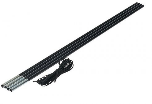 High Peak Unisex Fiberglas Reparaturset Zeltgestänge, Schwarz, 7.9 mm EU