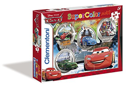 Clementoni 24432.4 - Cars: The World Gran Prix Race, Puzzle Maxi, 24 teile