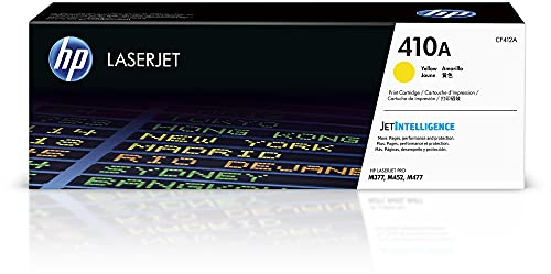 HP 410A (CF412A) Gelb Original Toner für HP Color Laserjet Pro M452, HP Color Laserjet Pro M477 ,Standard