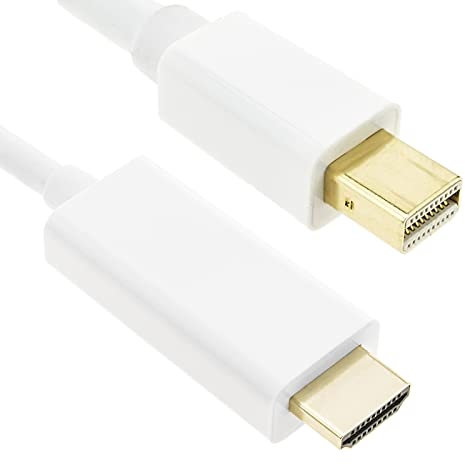 BeMatik - Adaptateur Mini DisplayPort Male vers HDMI câble Male 5 m