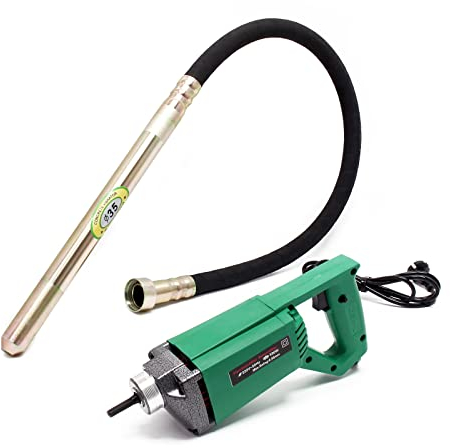 Vibreur Béton électrique Intérieur 580W Aiguille vibrante 150 cm Arbre flexible Compactage béton