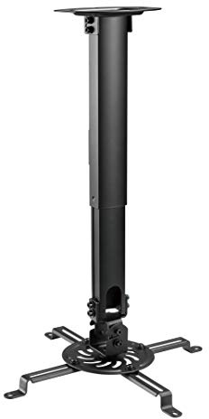 Superior Electronics SUPSTV013 – Universal Ceiling Projector Mount, Adjustable 380–580 mm, Compatible with Flat and Sloped Ceilings, Supports up to 13.5 kg