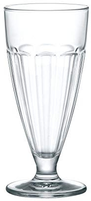 BORMIOLI Rocco ‘Rock Bar’ Retro Dessert Glasses (Set of 6) – Ice Cream Sundae/Knickerbocker Glory/Milkshake Glasses – Dishwasher Safe