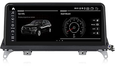 Estéreo de coche con pantalla Blu-ray Android 10 de 10.25 pulgadas para BMW X5 E70/X6 E71 2007-2013 integrado Carplay DSP compatible con radio de coche, reproductor multimedia de CD, DVD, navegación