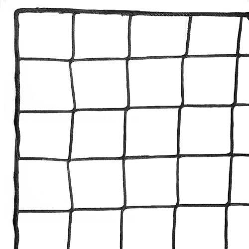 Wiseek Fußball-Rücklaufnetz, schlagfestes Fußball-Absperrnetz, Nylon, für Fußballübungen, Sportnetz, 3 x 6,1 m/3 x 9,1 m/3 x 12,2 m (Installationsseil im Lieferumfang enthalten)