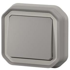 Botón pulsador – No – gris – empotrado – legrand plexo 069820l