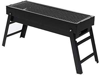 Parrilla plegable para barbacoa al aire libre, asador de hierro, parrilla para asar carne de pollo, Kebab, soporte portátil para Camping, Picnic, barbacoa, soporte para estufa de carbón