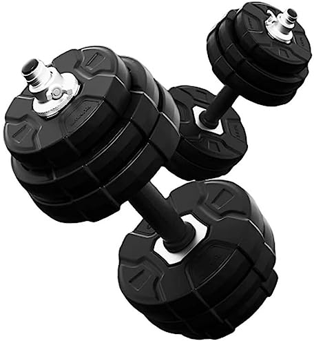 Kurzhanteln Hanteln Fitnessgeräte, Verstellbare Demontage-Hanteln, Multifunktionaler 2-in-1-Fitness-Langhantel-Anzug Mit Doppeltem Verwendungszweck Hantel Workout (Size : 20kg(10kg*2))